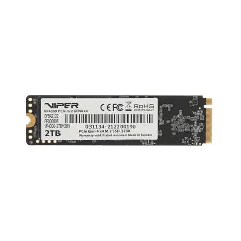 Твердотельный накопитель SSD 2 Tb M 2 PCI E Patriot Viper VP4300 VP4300