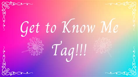 Get To Know Me Tag Sisters Three