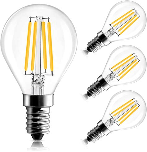 Spacelumen E14 Dimmable Small Screw Light Bulbs G45 Vintage Edison LED