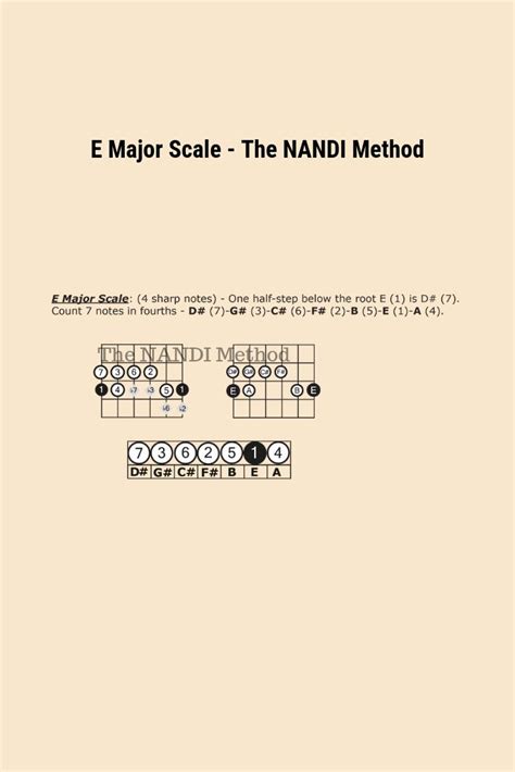 Guitar Scales E Major Scale Major Scale E Major Guitar Scales