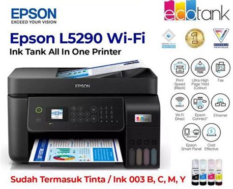 Printer Epson Aio Print Scan Copy L5290 Wifi Adf