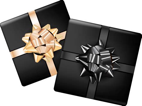 Black T Boxes With Bow 11720981 Png