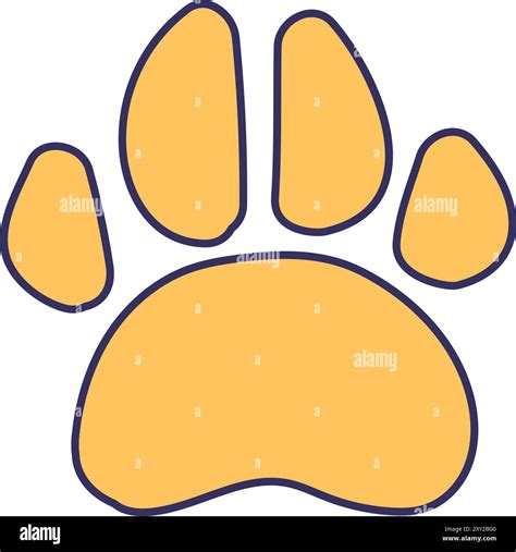 Large Dog Paw Print Keeping Pets At Home Element For Design Of Pet
