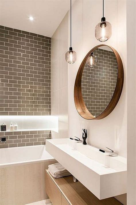 27 Cool Modern Round Mirror Designs For Bathroom Bathroom