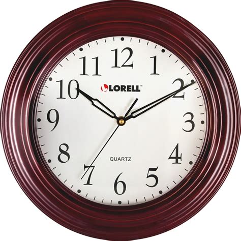 Lorell 13 14 Woodgrain Wall Clock