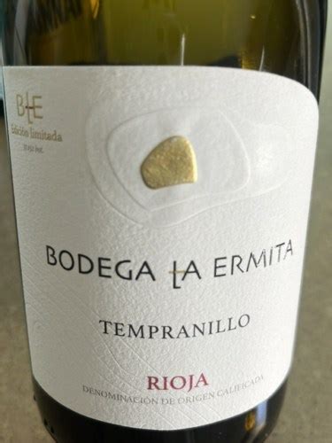 Bodega La Ermita Tempranillo Vivino Us