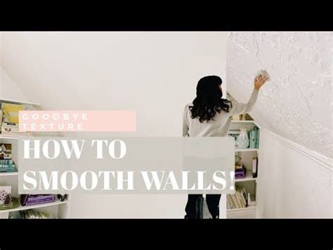 How To Smooth Walls And Prep A Textured Wall For Wallpaper Without