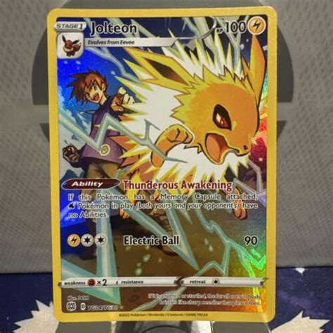 Pokemon Jolteon Ultra Rare Tg Tg Brilliant Stars Trainer