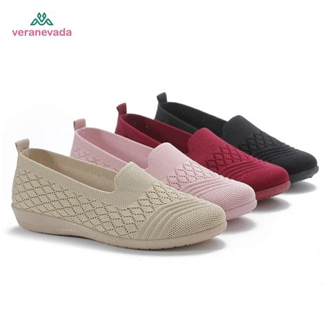 Jual Vera Nevada Sepatu Flat Slip On Wanita Shoes A24 Shopee Indonesia