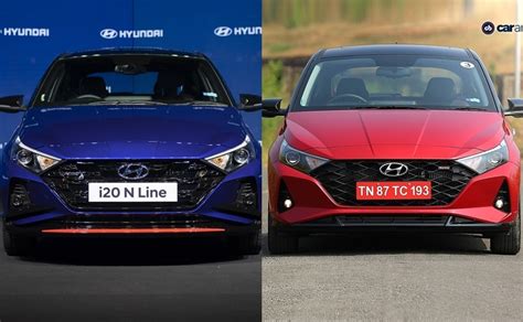 Hyundai I20 N Line Vs I20 Turbo Specification Comparison