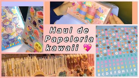 HAUL DE PAPELERÍA BONITA Y KAWAII plumones papeleria colores