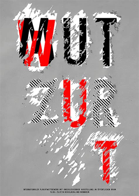 Mut Zur Wut By Annik Troxler Typo Graphic Posters