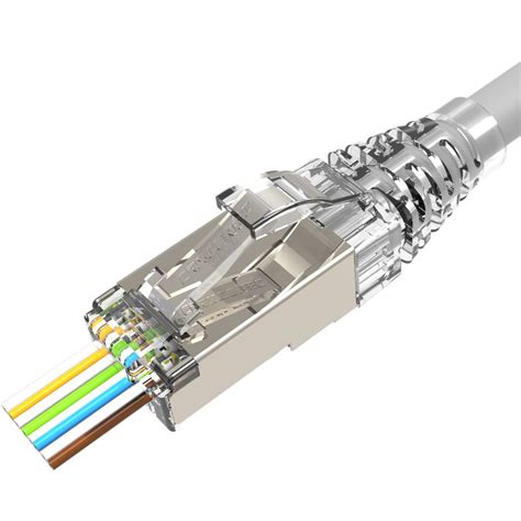 Category 6 Stp Easy Pass Through Rj45 Connector Solutions Crxconec