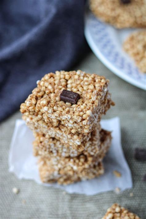 Puffed Quinoa Bars With Almond Butter Eats By April