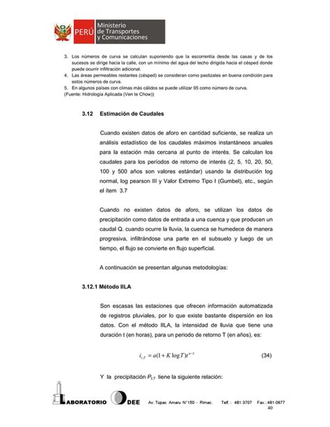 Manual De Hidrologia Hidraulica Y Drenaje Pdf