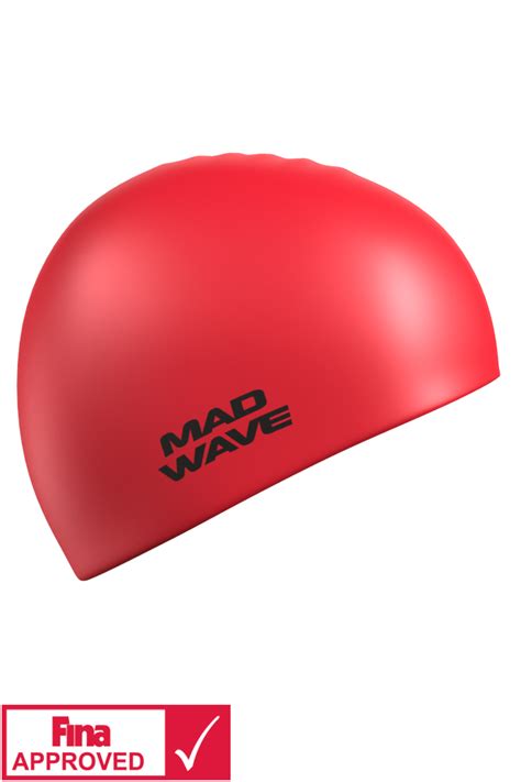 Mad Wave Silicone Swim Cap Red Madwave Singapore