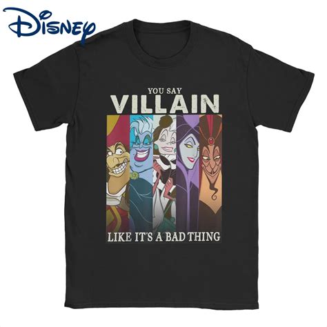 Disney Villains T Shirt For Men Women Colorful Group Humor Graphic