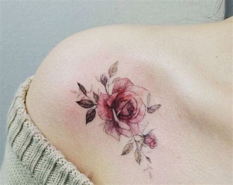 mẫu hình xăm mini Ở Vai cho nữ Đẹp Ý nghĩa Hot nhất