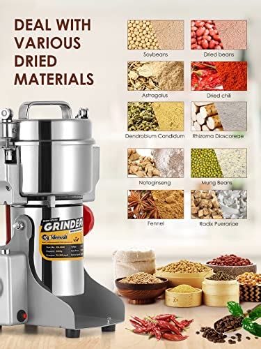 Snapklik CGOLDENWALL 800g Electric Grain Grinder Mill Safety