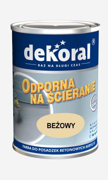 Farba do posadzek betonowych Akrylit B 1L beżowa ABUD materiały