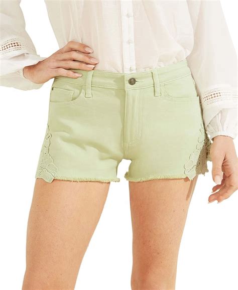 Guess Womens 1981 Embroidered Shorts Macys