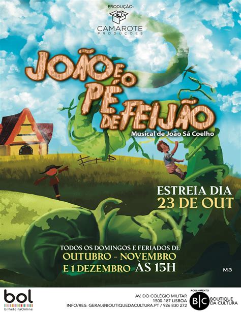 JOÃO E O PÉ DE FEIJÃO BOUTIQUE DA CULTURA Cartaz Cultural de Lisboa