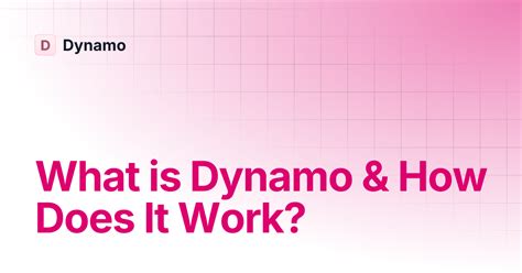 dynamo    work dynamo