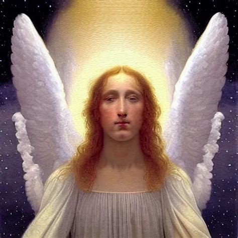 Renaissance Hyper Realistic Painting Of White Angel Stable