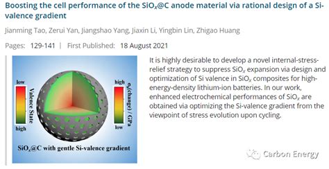 科学网— 转载 高起点scie期刊——carbon Energy 2022年第二期上线 李娟的博文