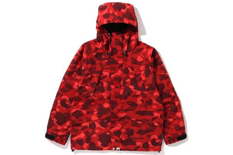 Bape Color Camo Snowboard Jacket Fw22 Red Fw22 Us