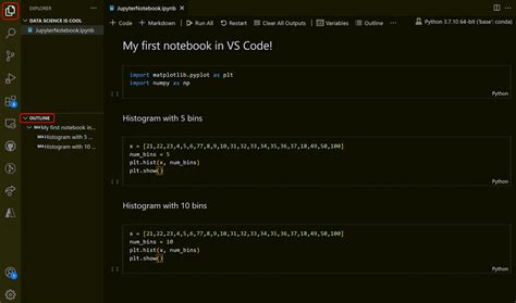 Working With Jupyter Notebooks In Visual Studio Code 2022