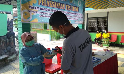 Peringati Hari Bhakti Pemasyarakatan Ke 58 Lapas Ngawi Gelar Tes Urine