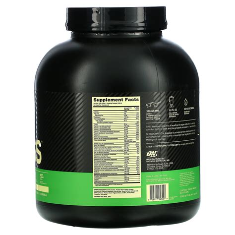 Optimum Nutrition Serious Mass Protein Powder Supplement Vanilla 6