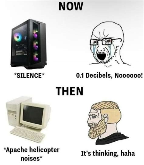 Modern Vs Old Computers Soyjaks Vs Chads Know Your Meme