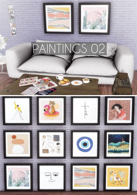 Paintings P Gina Web De Descargassims Ts Cc Sims Cc Furniture