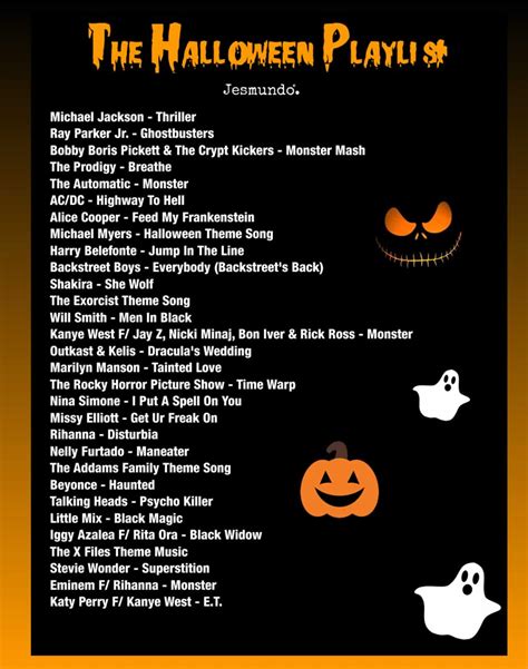 The Best 30 Songs For Your Halloween Party - Halloween Playlist Ideas