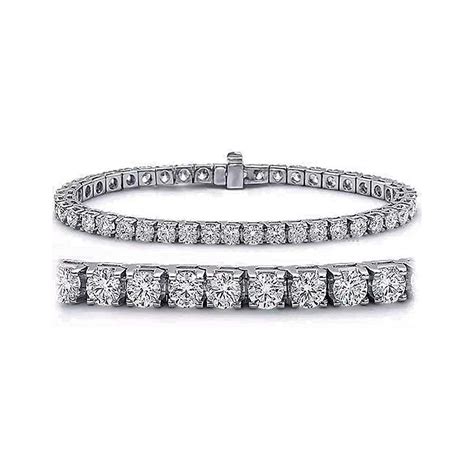 6ct Moissanite Diamond Bracelet 925 Sterling Silver Bracelet Etsy