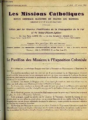 Les Missions Catholiques N 3131 Le Pavillon Des Missions A L