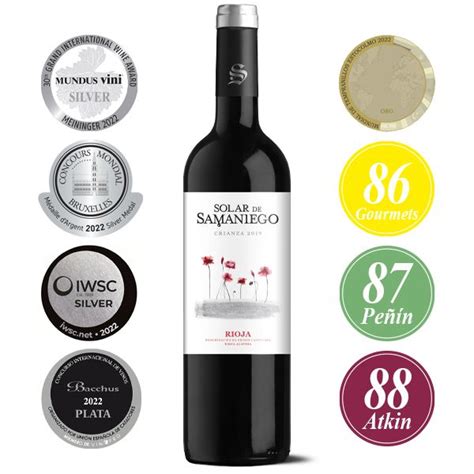 Comprar Vino Rioja Crianza Solar De Samaniego