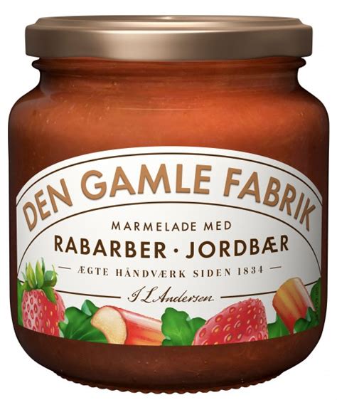 Den Gamle Fabrik Marmelade Rhabarber Erdbeere G Den Gamle Fabrik