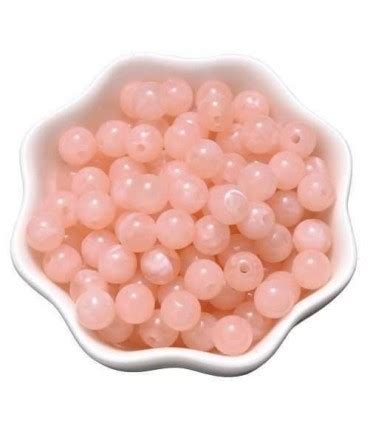 Perles Acryliques Ronde 6mm CORAIL