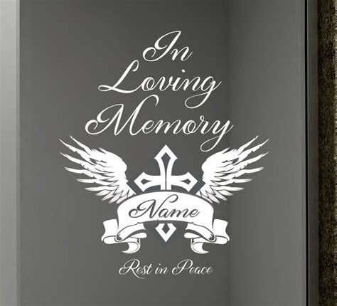 Memorial Decal In Loving Memory Decal Custom Vinyl Decals