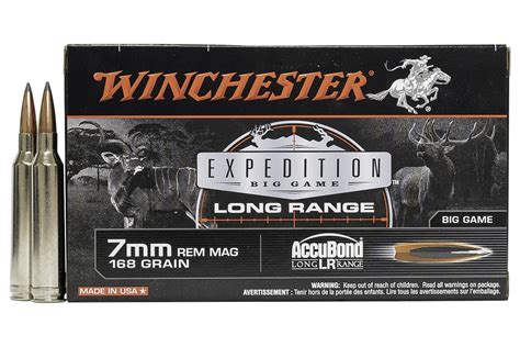 Winchester 7mm REM MAG 168 Gr Expedition Big Game Long Range 20 Box