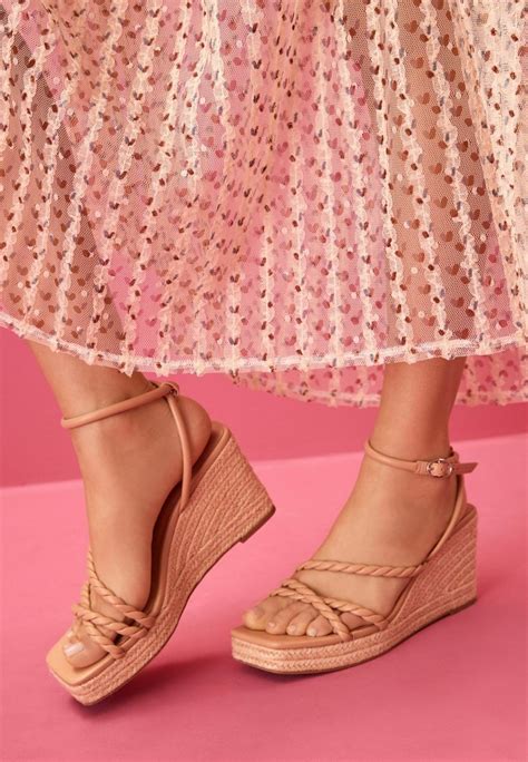 Next Forever Comfort® Square Toe Rope Wedges Sandalias De Cuña Nudebeige Zalandoes