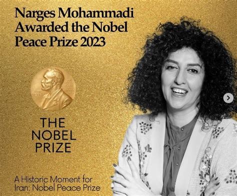 Narges Mohammadi Ganha O Nobel Da Paz De 2023 Pela Luta Pelo Direito Das Mulheres No Irã Bem