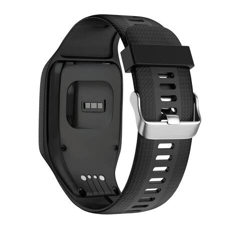 Tomtom Runner Siliconen Band Classic Zwart Smartwatchbanden Nl