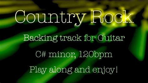 Country Rock Backing Jam Track For Guitar C Minor Bpm Play