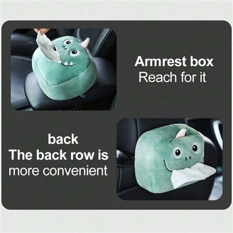 Pc Cute Cartoon Doll Car Tissue Box Car Multifunctional Car Tissue Box