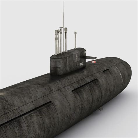 3d arihant class submarine model