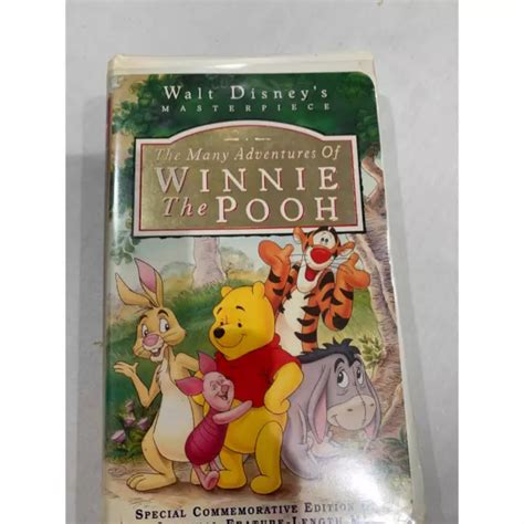 The Many Adventures Of Winnie The Pooh Vhs 1996 Clamshell Sealed Box